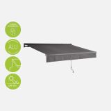 MARKIZA, TENDA NATERIAL CALIMA 300X200 CM, SIVA ROČNA