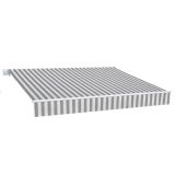 MARKIZA, TENDA NATERIAL CALIMA 400X300 CM BELO/SIVA, ROČNA