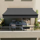 MARKIZA, TENDA NATERIAL CALIMA 400X300 CM, SIVA ROČNA