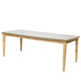 LESENA MIZA DECORIS MARSEILLE S STEKLOM 100X220X76 CM