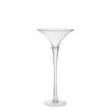 STEKLENA VAZA MICA MARTINI NA PECLJU 25X50 CM