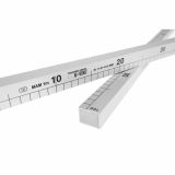 MANUFAKTURNI METER TOVARNA MERIL KOVINE 1M ALUMINIJASTI CERTIFICIRAN