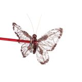 OKRASEK ZA JELKO GLOSSTYLE METUL RJAVI NA ŠČIPALKI 16 CM