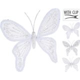 OKRASEK ZA JELKO KOOPMAN METULJ 15 CM BEL