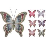 OKRASEK ZA JELKO KOOPMAN METULJ 20 CM SORTIRANO