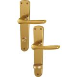 ALU KLJUKA ZA VRATA HOPPE MILANO S ŠČITOM WC F-4