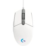 MIŠKA/KAZALNIK LOGITECH G102 LIGHTSYNC, BELA