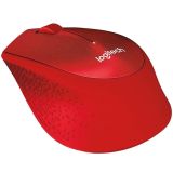 MIŠKA/KAZALNIK LOGITECH M330 SILENT PLUS, RDEČA