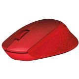 MIŠKA/KAZALNIK LOGITECH M330 SILENT PLUS, RDEČA