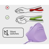 MIŠKA/KAZALNIK NATEC CRAKE 2 PRO VERTIKALNA ŽIČNA VIJOLIČNA