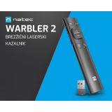 MIŠKA/KAZALNIK NATEC WARBLER 2 BREZŽIČNI LASERSKI KAZALNIK