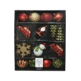 OKRASEK ZA JELKO MIX RDEČE ZLATI 44221