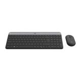 TIPKOVNICA LOGITECH SLIM MK470 + MIŠKA MK470 BREZŽIČNA GRAFITNA