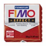 MODELIRNA MASA, PLASTELIN FIMO FIMO EFFECT POL. MASA 202 56G Z BLEŠČICAMI, RDEČA