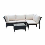 GARNITURA UMETNI RATAN BIVA MODUS 5-DELNA, BEŽ BLAZINE