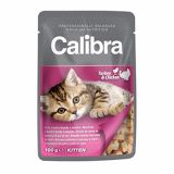 MOKRA HRANA ZA MAČKA CALIBRA PURAN PIŠČANEC V OMAKI 100 G VREČKA
