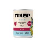 MOKRA HRANA ZA MAČKE TRAMP 3* CAT PATE BEEFPAŠTETA ZA ODRASLE MAČKE Z GOVEDINO, 8 X 415 G