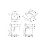 NERJAVNO POMIVALNO KORITO ALVEUS MONARCH FORM 30, BRONZE FI 510