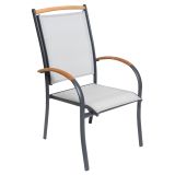 STOL IZ TEKSTILENA LESLI MONZA SIVI