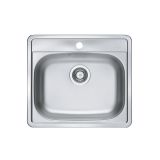 NERJAVNO POMIVALNO KORITO ALVEUS MORE 10, LEINEN 560X500 MM