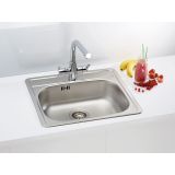 NERJAVNO POMIVALNO KORITO ALVEUS MORE 10, LEINEN 560X500 MM