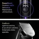 MOŠKI UREJEVALNIK BRAUN BT 9520 ZA BRADO +7 NASTAVKOV