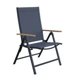 KOVINSKI STOL NATERIAL ORIS 67X58X110 T.SIV ALU, ZLOŽLJIV