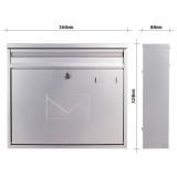 NABIRALNIK ROTTNER TERAMO SREBRN 320X360X80MM