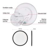 NADGRADNA STROP. SVETILKA EMOS LED OKR. PANEL FLORI 18W 1800LM NW IP20 B