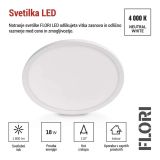 NADGRADNA STROP. SVETILKA EMOS LED OKR. PANEL FLORI 18W 1800LM NW IP20 W