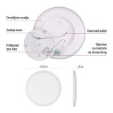 NADGRADNA STROP. SVETILKA EMOS LED OKR. PANEL FLORI 18W 1800LM NW IP20 W