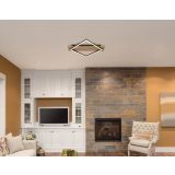 NADGRADNA STROP. SVETILKA GLOBO BEATRIX LED 18W 950LM 3000K 46.7 CM LES-ČRNA