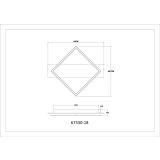 NADGRADNA STROP. SVETILKA GLOBO BEATRIX LED 18W 950LM 3000K 46.7 CM LES-ČRNA