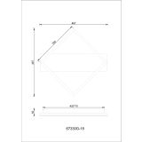 NADGRADNA STROP. SVETILKA GLOBO BEATRIX LED 18W 950LM 3000K 46.7 CM MAT-SIVA