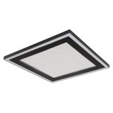 NADGRADNA STROP. SVETILKA GLOBO DAVIES 24W NW KVADRATNA, ČRN ROB