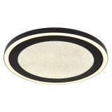 NADGRADNA STROP. SVETILKA GLOBO DAVIES 24W NW OKROGLA, ČRN ROB