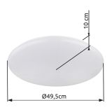 NADGRADNA STROP. SVETILKA GLOBO ECLYPSE KOVINSKA BELA