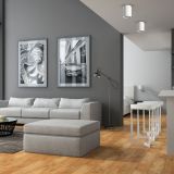 NADGRADNA STROP. SVETILKA MILAGRO BIMA BELA 1XGU10 ML7010 OKROGLA