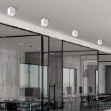 NADGRADNA STROP. SVETILKA MILAGRO BIMA RING BELA 1XGU10 ML7684 KVADRATNA