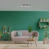 NADGRADNA STROP. SVETILKA MILAGRO DIXIE ROZA/BELA 3XGX53 MLP7555