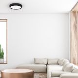 NADGRADNA STROP. SVETILKA MILAGRO GEA ČRNA 36W LED 39CM ML6394