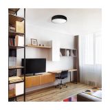 NADGRADNA STROP. SVETILKA MILAGRO OHIO ČRNA 24W LED 45CM ML3832