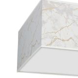 NADGRADNA STROP. SVETILKA MILAGRO SENSO BELA 2XE27 MLP7303 KVADRATNA