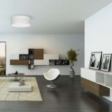 NADGRADNA STROP. SVETILKA MILAGRO SENSO BELA 3XE27 MLP7307 50CM OKROGLA