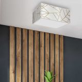 NADGRADNA STROP. SVETILKA MILAGRO ZIGGY BELA 2XE27 MLP7563