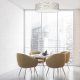 NADGRADNA STROP. SVETILKA MILAGRO ZIGGY BELA 3XE27 MLP7567 50CM OKROGLA