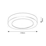 NADGRADNA STROP. SVETILKA RABALUX COCO 3W ČRNA