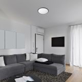 NADGRADNA STROP. SVETILKA RABALUX ENGON 18W D27CM ČRNA