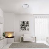 NADGRADNA STROP. SVETILKA RABALUX ENGON 18W D27CM SREBRNA