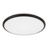 NADGRADNA STROP. SVETILKA RABALUX ENGON 23W D38CM ČRNA